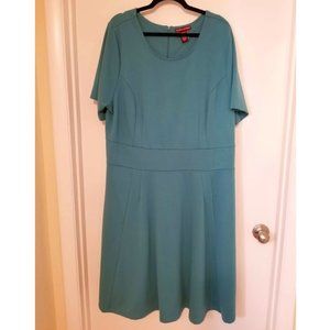 Jessica London TEAL Fit and Flare Dress, 24